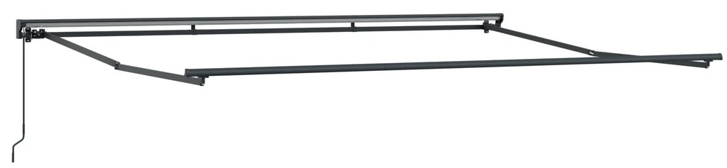 Toldo Manual Retrátil Preto 450x300 cm