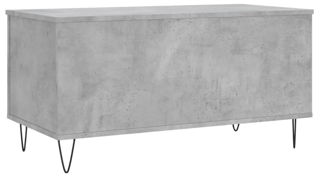 Mesa de centro 90x44,5x45 derivados de madeira cinzento cimento