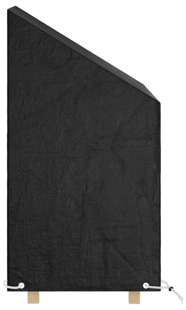 Capas cadeiras jardim 2 pcs 8 ilhós 65x65x80/120 cm polietileno