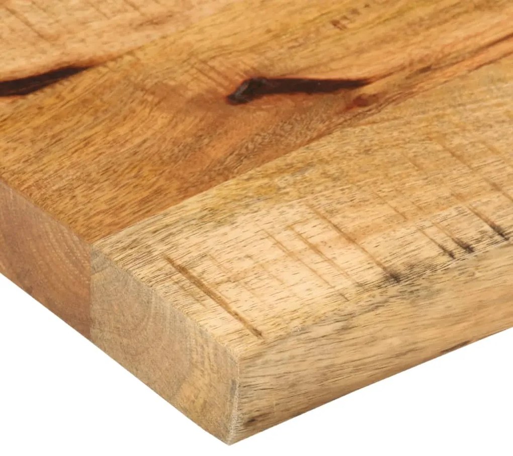 Tampo de mesa c/ borda viva 60x40x3,8cm mangueira áspera maciça