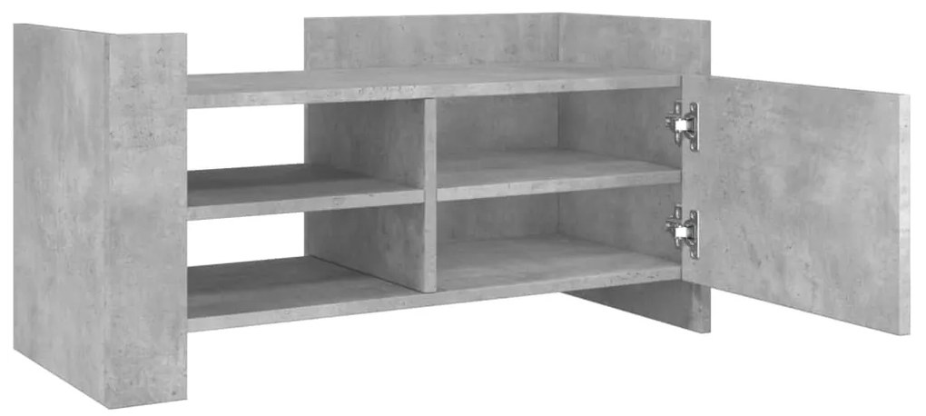 Móvel de TV 80x35x40 cm derivados de madeira cinza-cimento