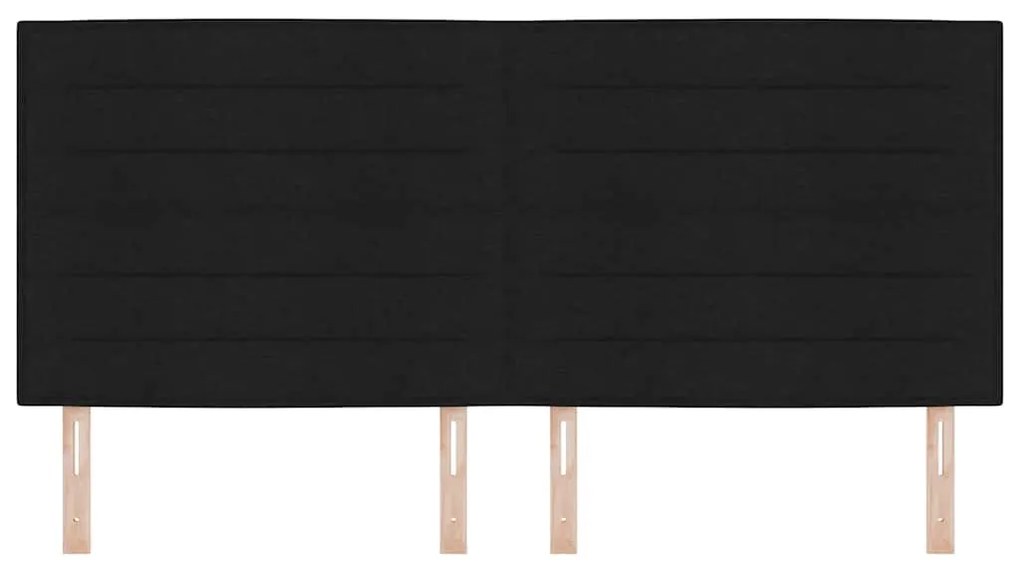 Cabeceira LED Design Lines Preta 100 cm Tecido