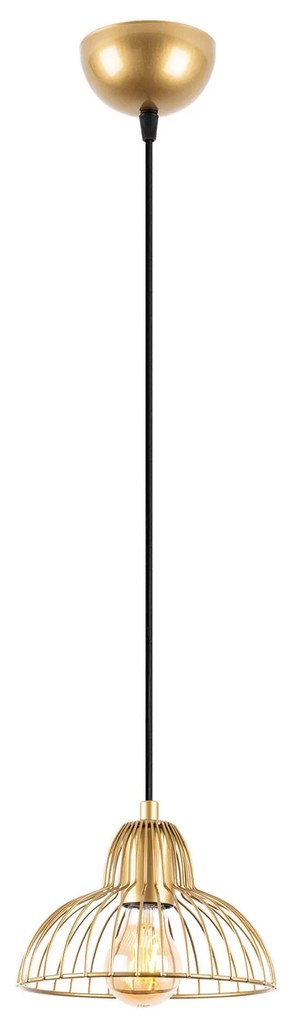 Candeeiro Chandelier Dopo – Dourado Brilhante – 20 x 20 x 114 cm