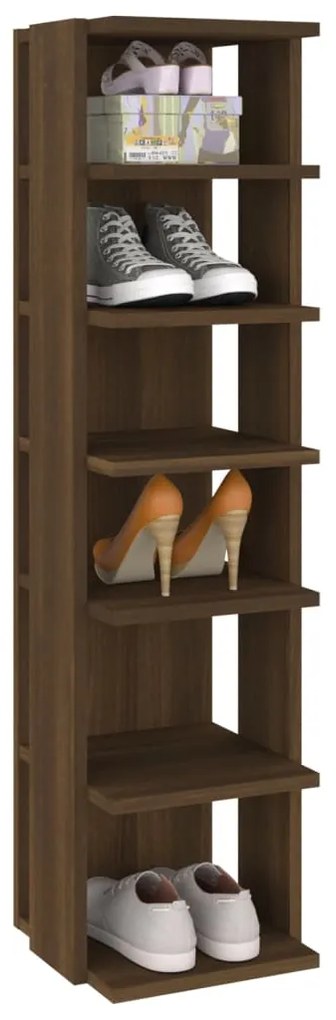 Sapateiras 2pcs 27,5x27x102 cm derivados madeira castanho
