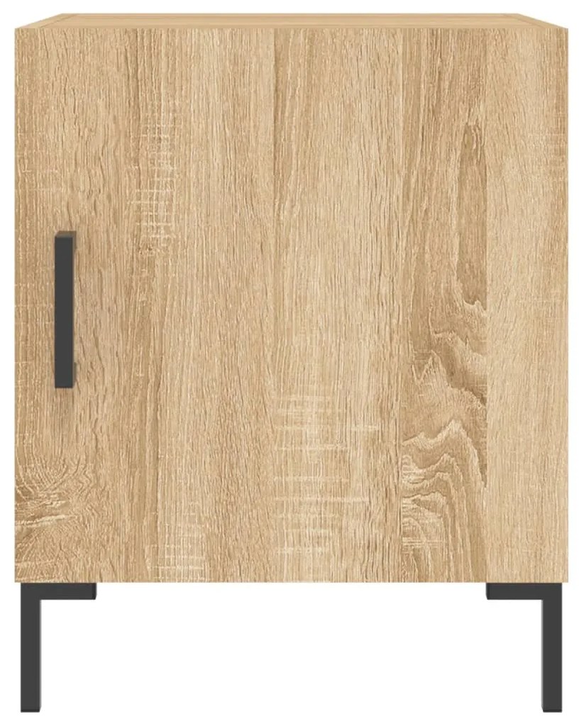 Mesa cabeceira 2pcs 40x40x50cm deriv. madeira carvalho sonoma