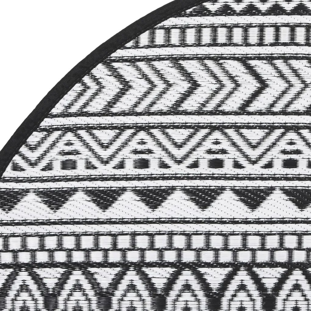 Tapete de exterior Ø200 cm ARAKIL PP preto
