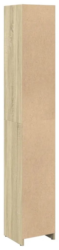 Armário casa de banho 30x30x183,5 cm contrapl. carvalho sonoma