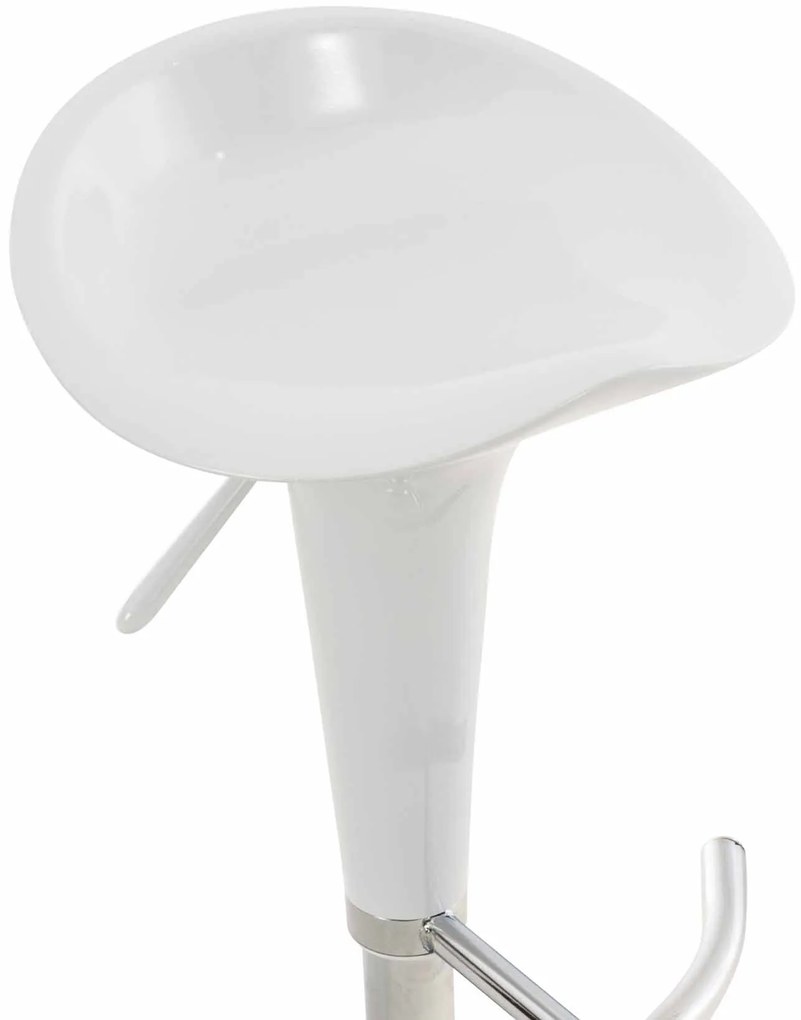Conjunto de 2 bancos de bar Saddle 37 x 87 x 37 cm Branco