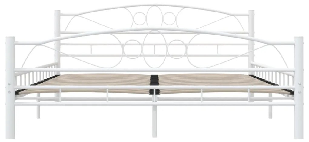 Estrutura de cama 160x200 cm metal branco