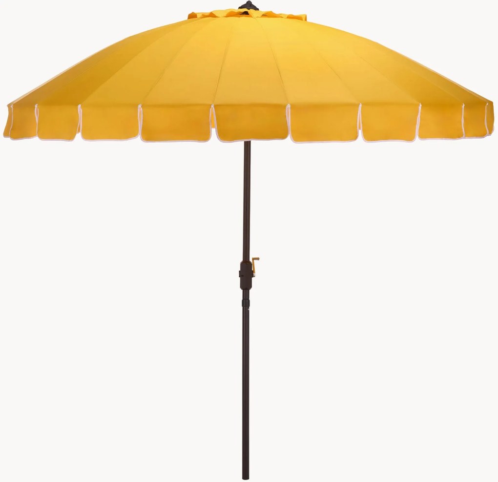 Guarda-sol redondo com manivela Panza, Ø 252 cm