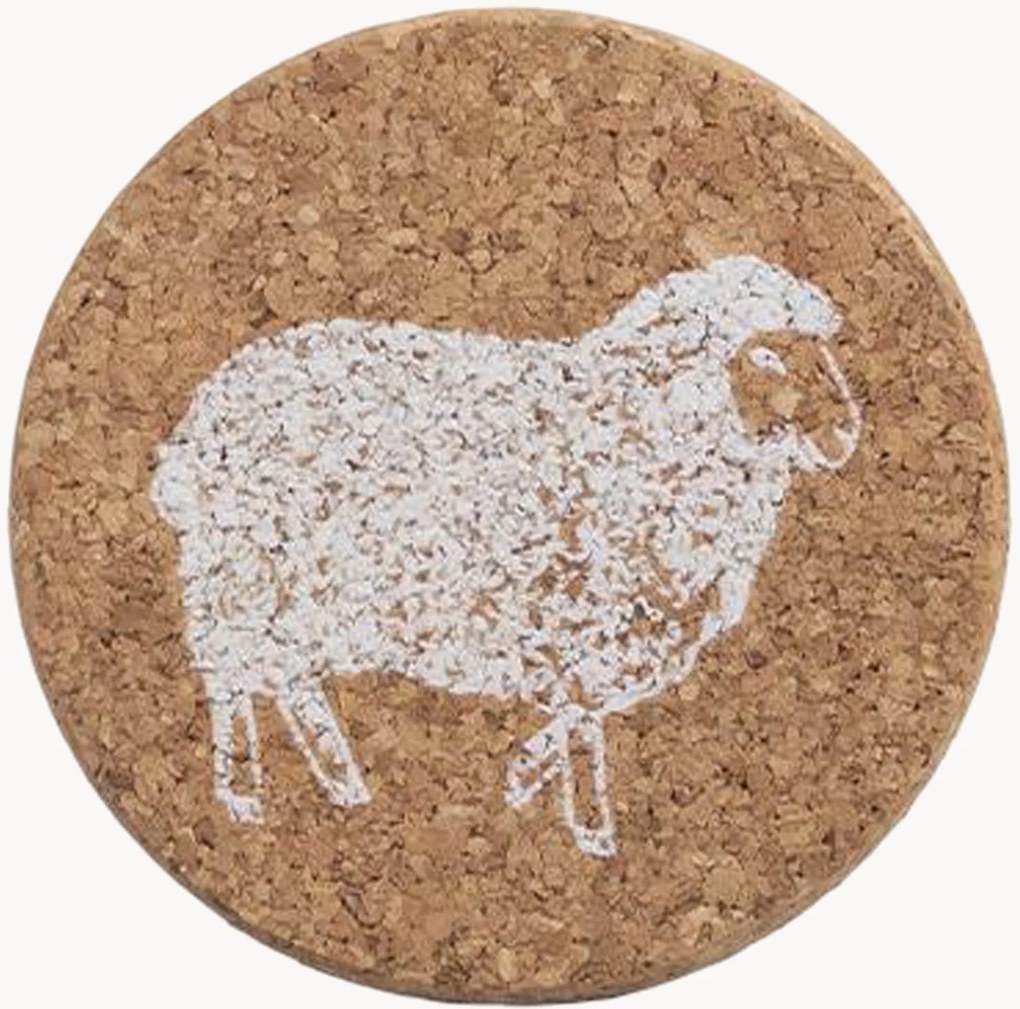 Bases para copos Sheep, conjunto de 6