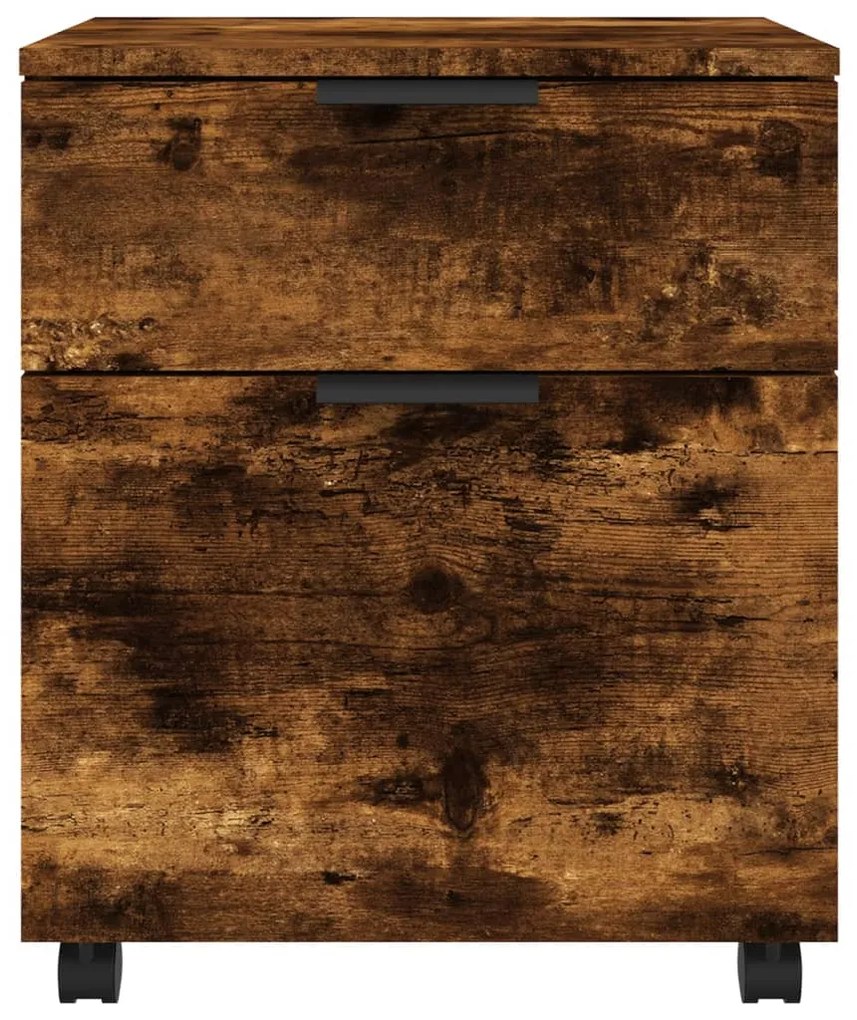 Arquivador móvel 45x38x54cm derivados madeira carvalho fumado