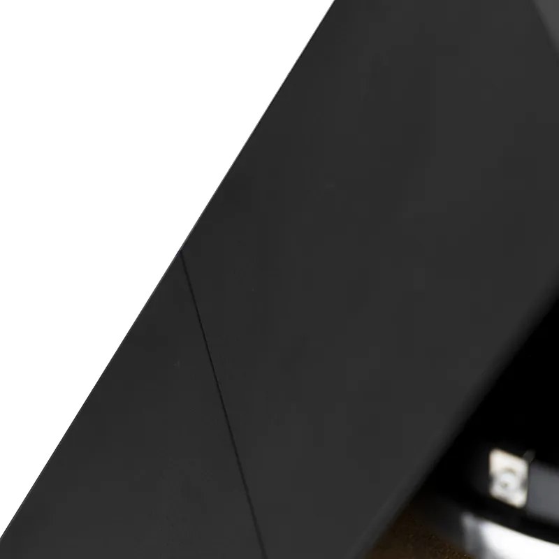 Projetores de design preto retangular 2 luzes - Box Moderno