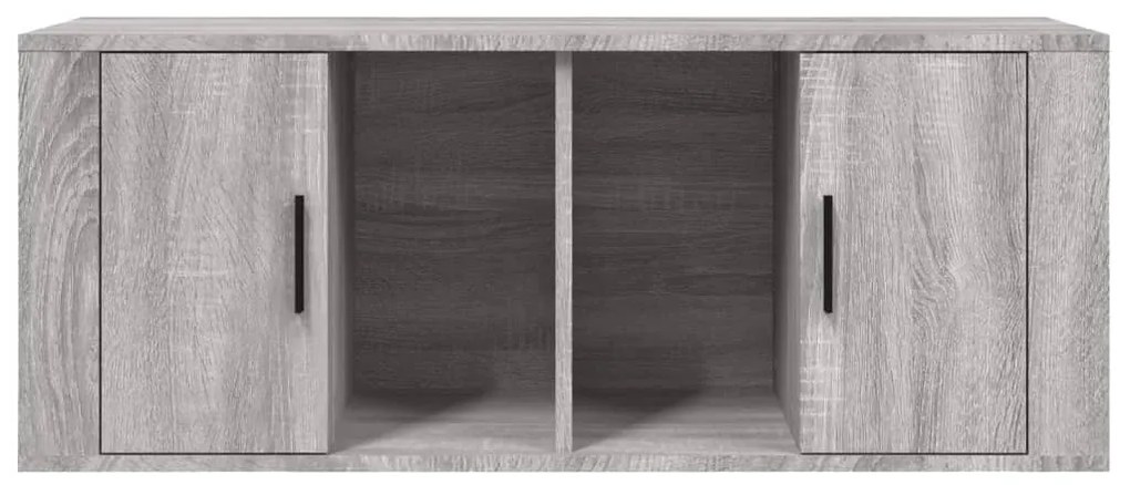Móvel de TV 100x35x40 cm derivados de madeira cinzento sonoma