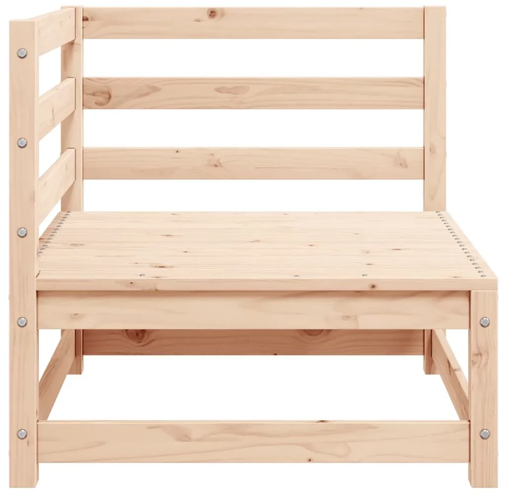 2 pcs conjunto lounge de jardim pinho maciço