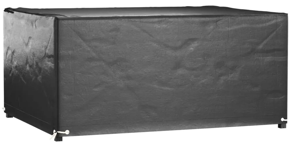 Capas p/ mobília de jardim 2pcs 8 ilhós 180x135x80cm retangular
