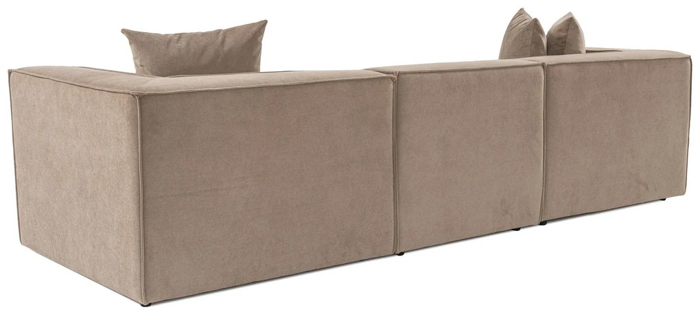 Sofá de 3 Lugares Sora – Cappuccino – 270 cm x 65 cm x 95 cm