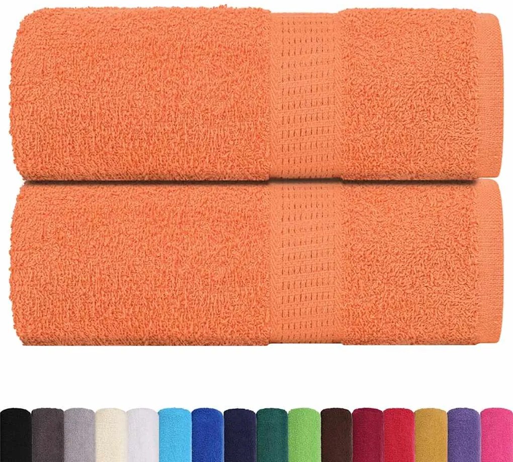 Toalhas de bidé 2 pcs 30x50 cm 360 gsm 100% algodão rosa