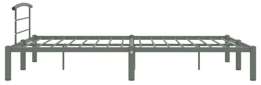 Estrutura de cama 160x200 cm metal cinzento