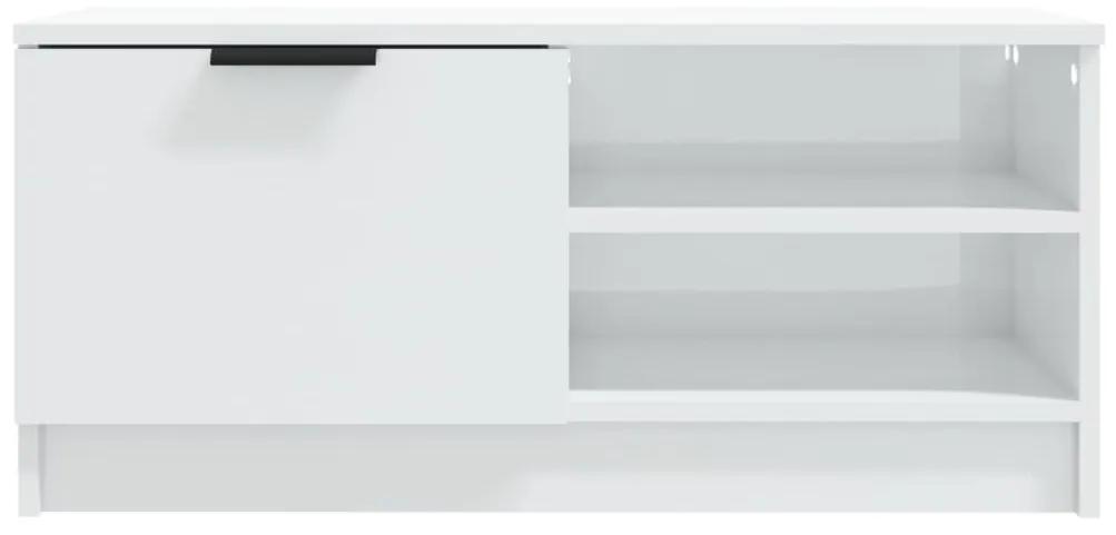 Móveis TV 2pcs 80x35x36,5cm derivados madeira branco brilhante