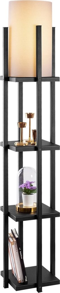 Candeeiro de Pé 7111 – Preto – 25 x 25 x 130 cm