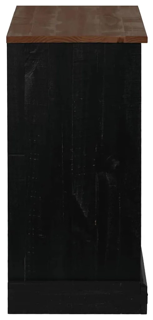Aparador HALDEN com porta de correr 80x40x80 cm Madeira maciça