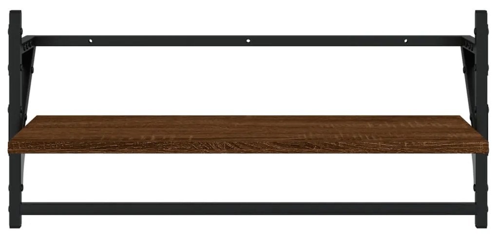 4 pcs prateleiras parede derivados de madeira carvalho castanho