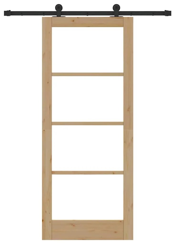 Porta Deslizante vidaXL com Conjunto de Ferragens "ORKDAL" 83x202 cm