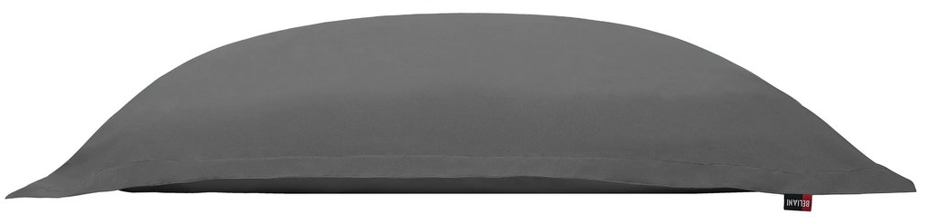 Pufe almofada cinzento escuro 140 x 180 cm FUZZY Beliani