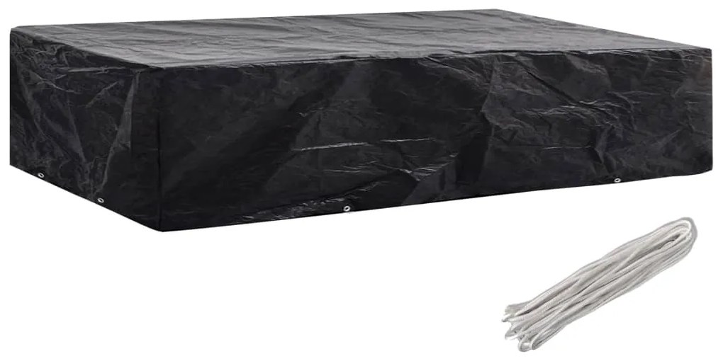 Capa para espreguiçadeira de jardim 2 pcs 8 ilhós 218x77x55 cm