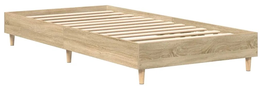 Estrutura cama s/ colchão 75x190 cm carvalho sonoma