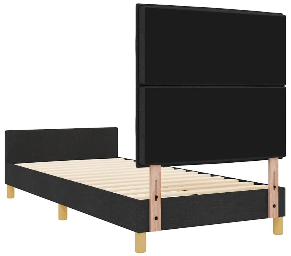 Cama vidaXL Preta 100x200 cm em Tecido