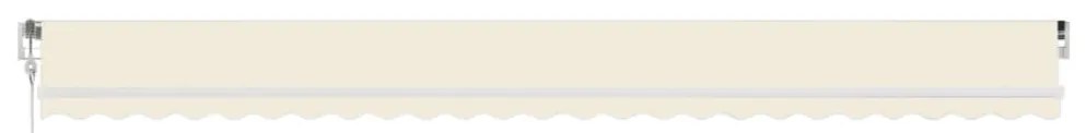 Toldo retrátil automático 600x350 cm creme