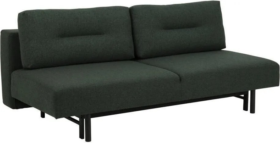 Sofá-cama Norsica 436, Número de lugares: 4, Verde escuro, 83x200x105cm, 62 kg, Pernas: Metal
