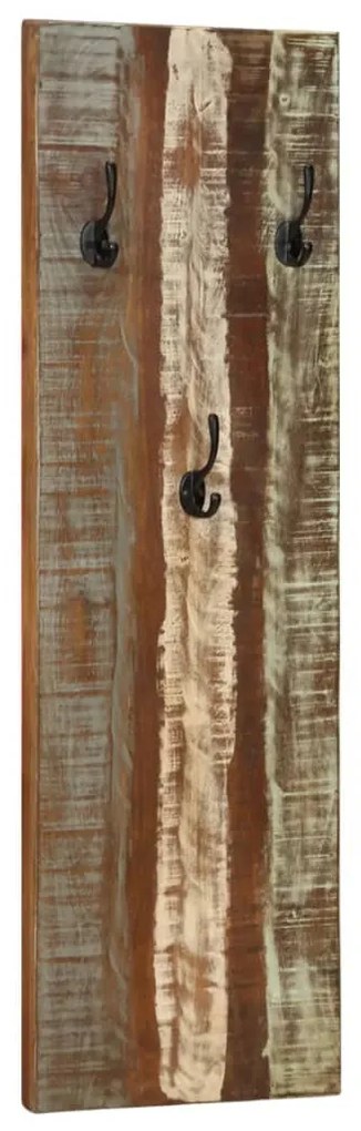 Bengaleiros parede 2 pcs 36x3x110 cm madeira recuperada maciça