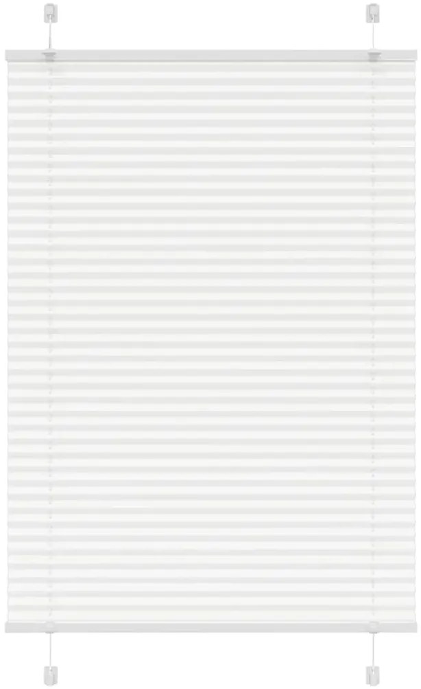 Branco Plissada Cega 85x150 cm Largura Tecido 84,4 cm Poliéster