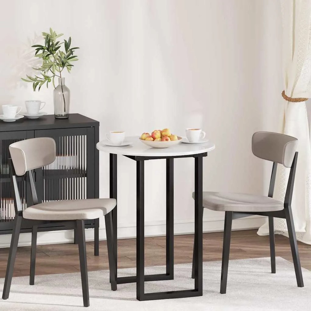 vidaXL Tampo de Mesa Branco brilhante 60 x 60 x 1,5 cm