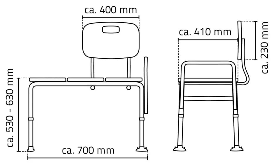 Assento para banheira 150 kg branco A0120101