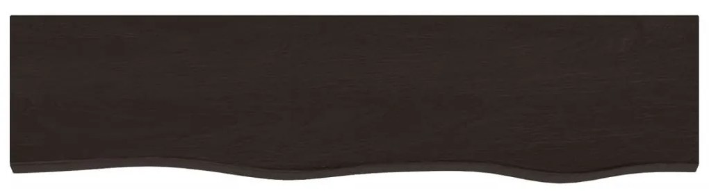 Prateleira de parede 80x20x6cm carvalho tratado castanho-escuro