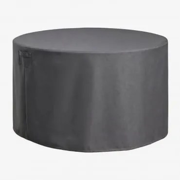 Capa Protetora Para Mesa De Jardim Redonda Otley Cinza Antracite & Ø160 Cm - Sklum