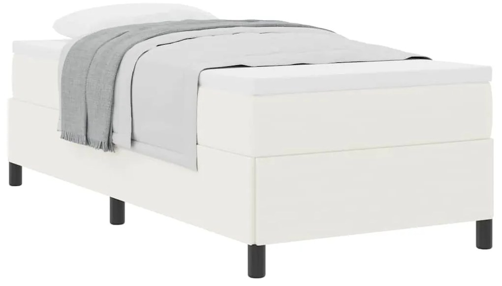 Cama vidaXL Creme 90x200 cm em Tecido Corduroy