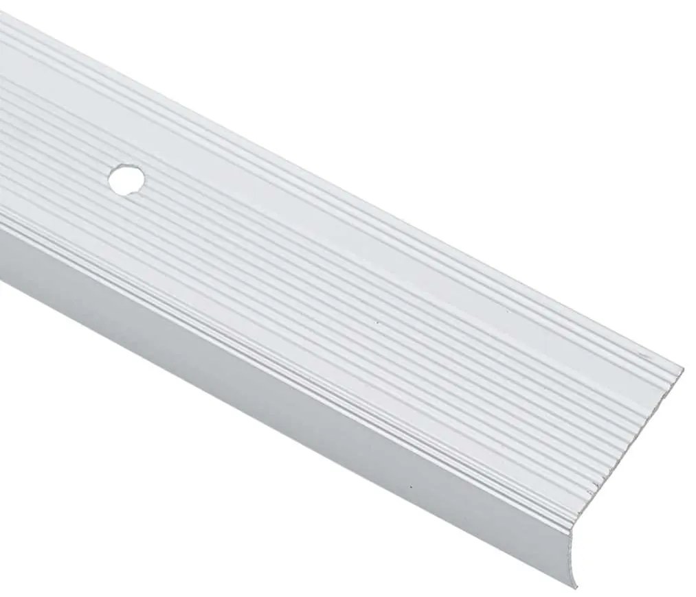 Acabamento para Escada 30 pcs Prateado 67 cm Alumínio
