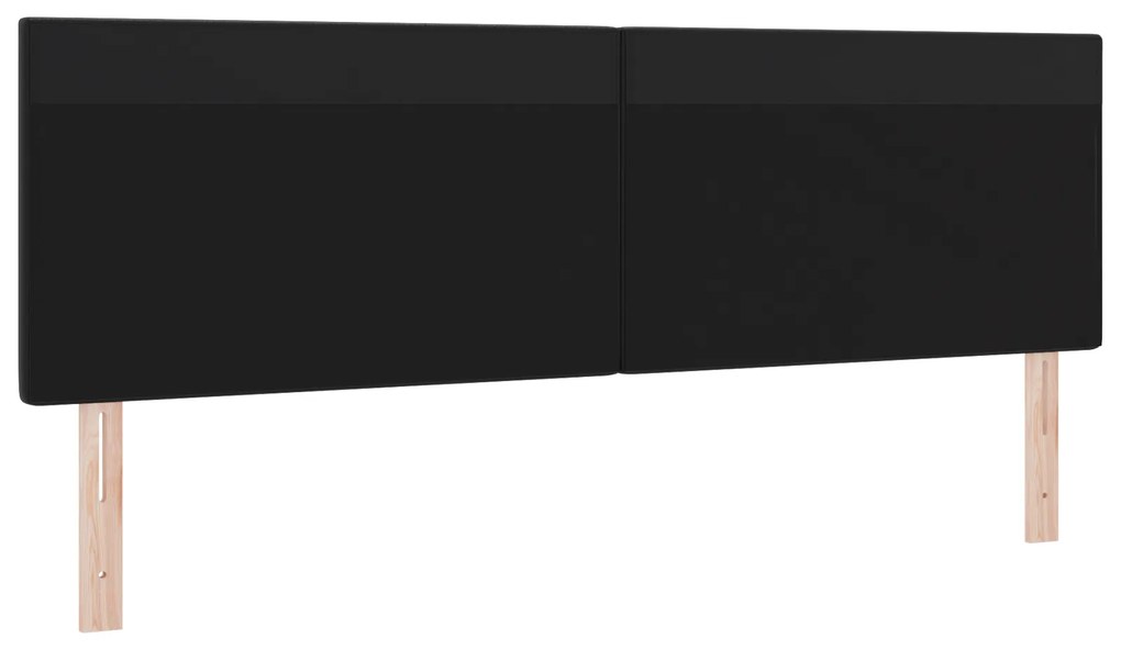 Cabeceira vidaXL Design Simples Preto 180 cm Couro Sintético