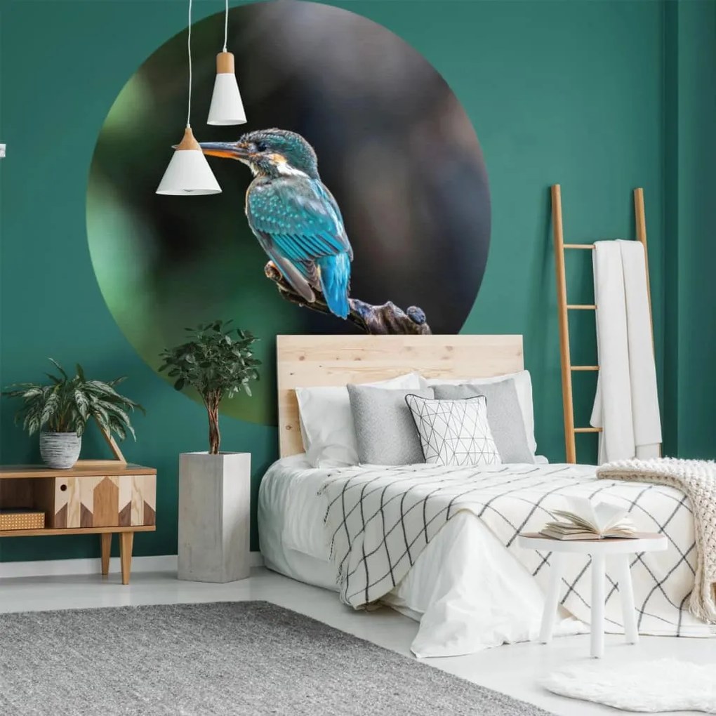 Papel de parede circular "The Kingfisher" 142,5 cm