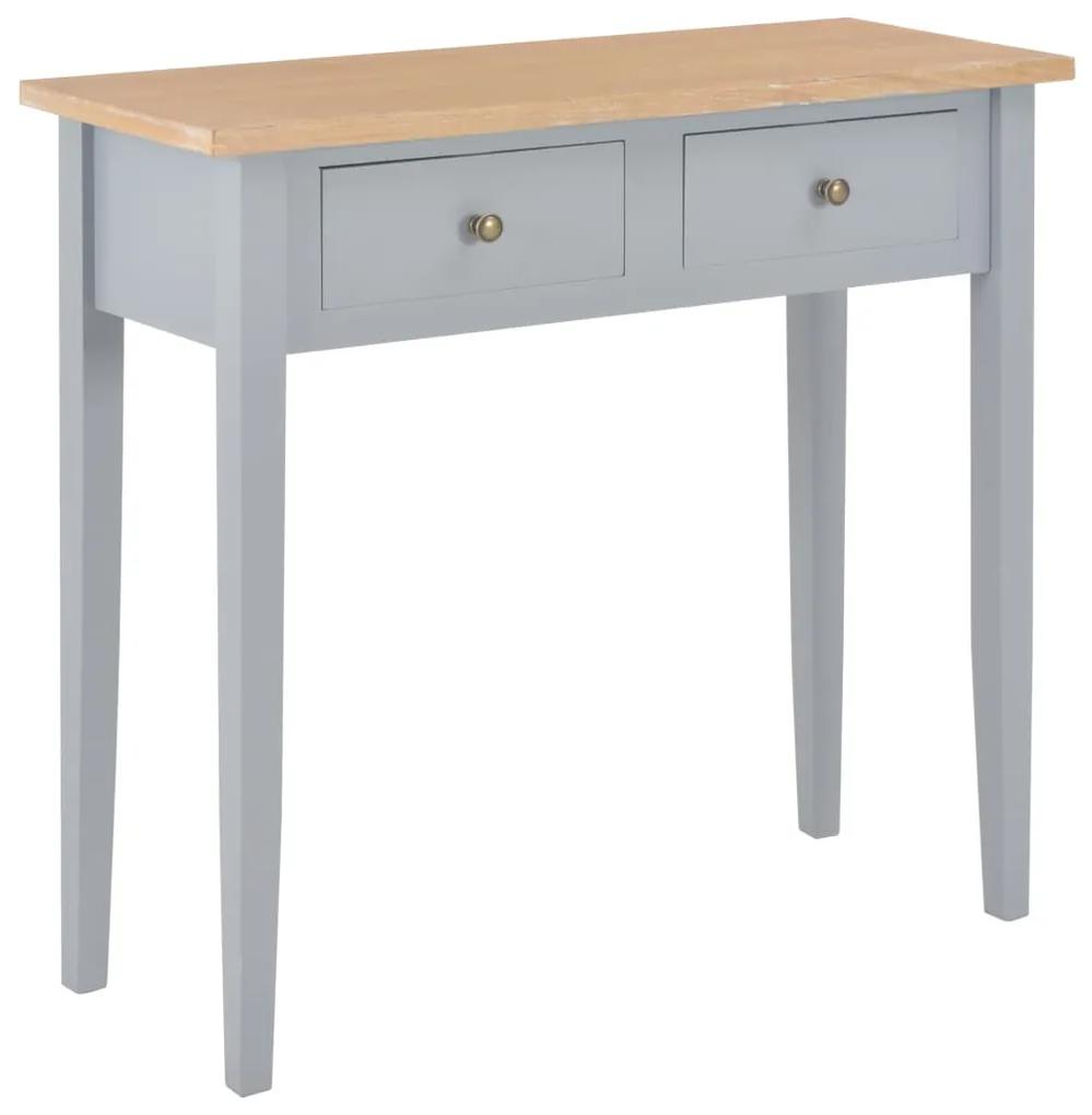 Toucador/mesa consola 79x30x74 cm madeira cinzento