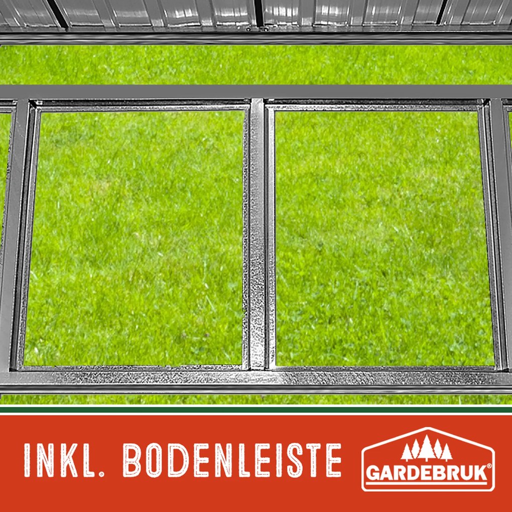 Abrigo Jardim para ferramentas em metal 196x122x182 cm antracite