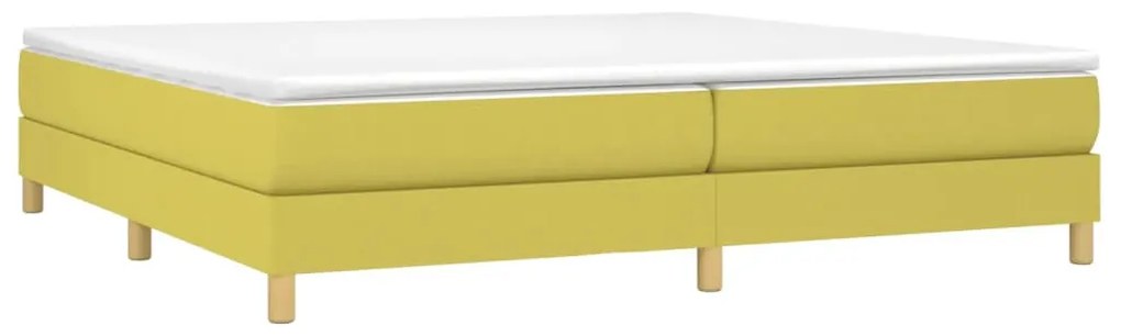 Estrutura de cama sem colchão 200x200 cm tecido verde