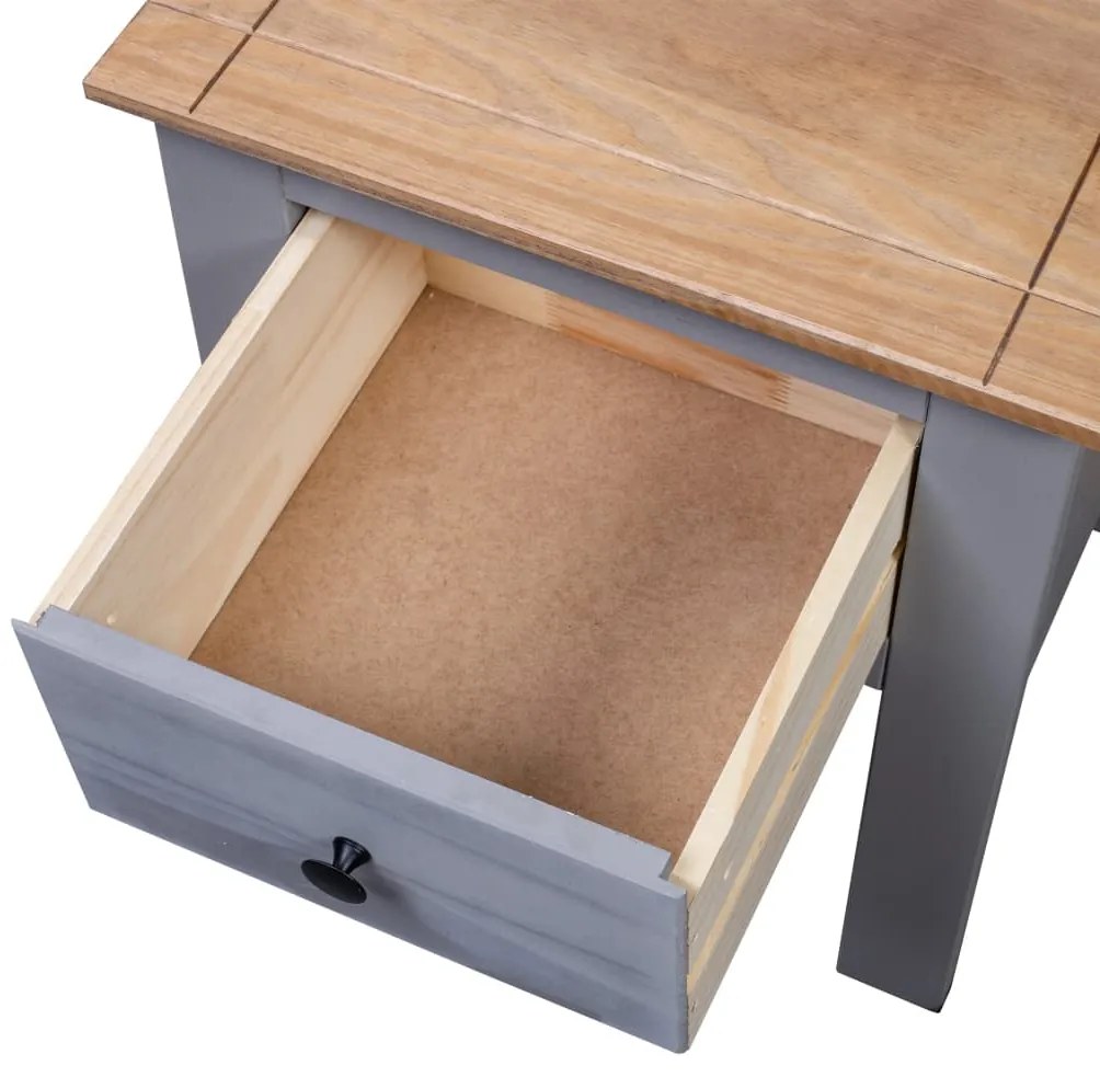 Mesa de cabeceira 46x40x57 cm pinho Panama cinzento