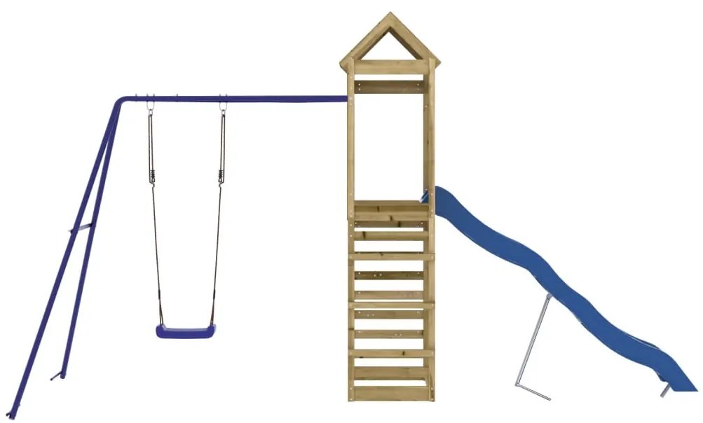 Conjunto de brincar para exterior madeira de pinho impregnada