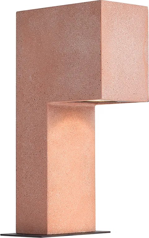 Poste de exterior moderno terracota 35cm IP44 - Pompei